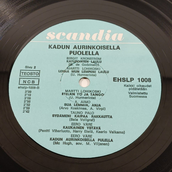 LP-levy, Kadun Aurinkoisella Puolella