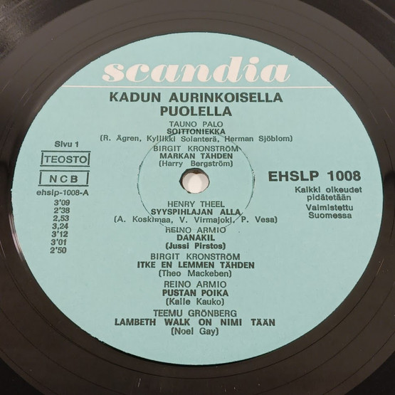 LP-levy, Kadun Aurinkoisella Puolella