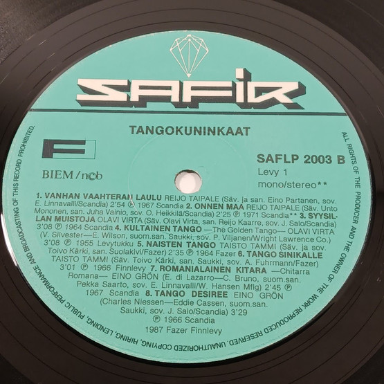 LP-levy, Tangokuninkaat