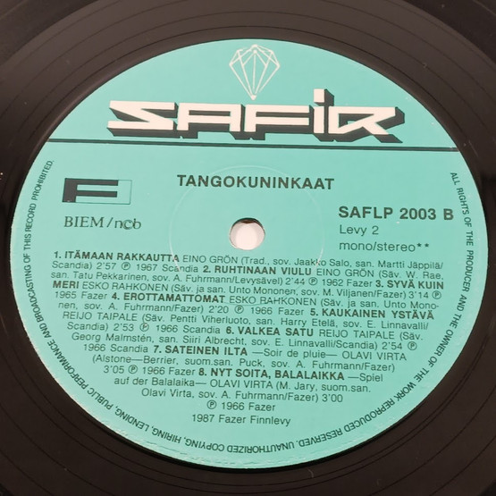 LP-levy, Tangokuninkaat