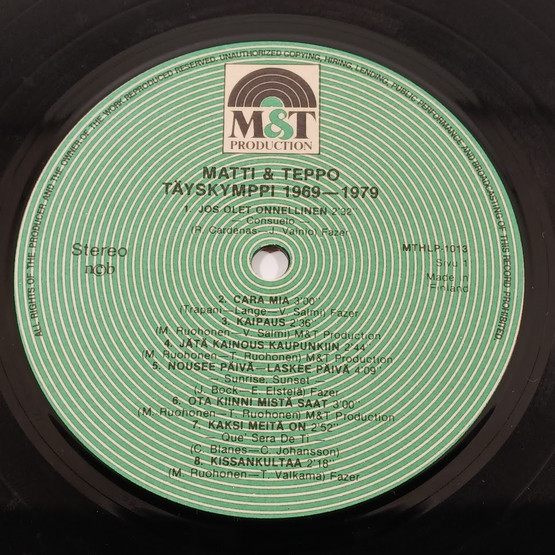 LP-levy, Matti & Teppo, Täyskymppi