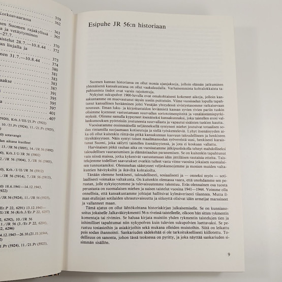 Kirja, Jalkaväkirykmentti 56, 1941-1944