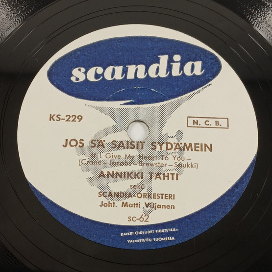 Savikiekko, Scandia, Annikki Tähti