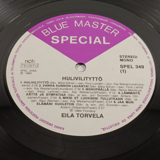 LP-levy, Eila Torvela, Hulivilityttö