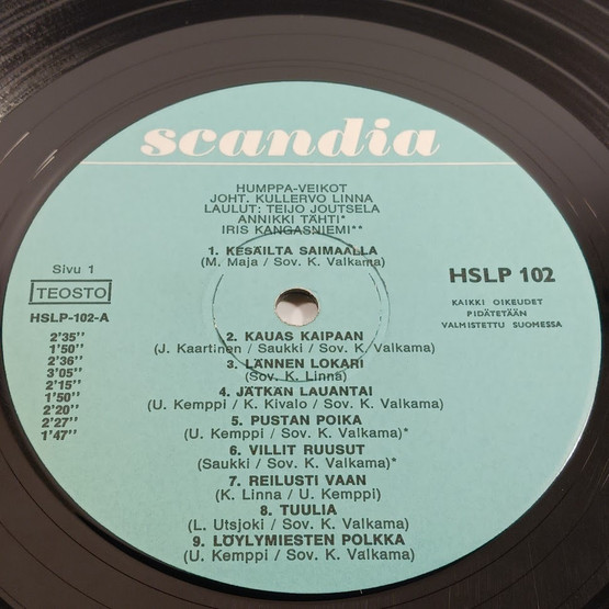 LP-levy, Kullervo Linnan Humppaveikot