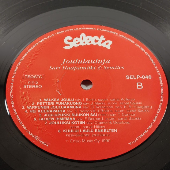 LP-levy, Joululauluja