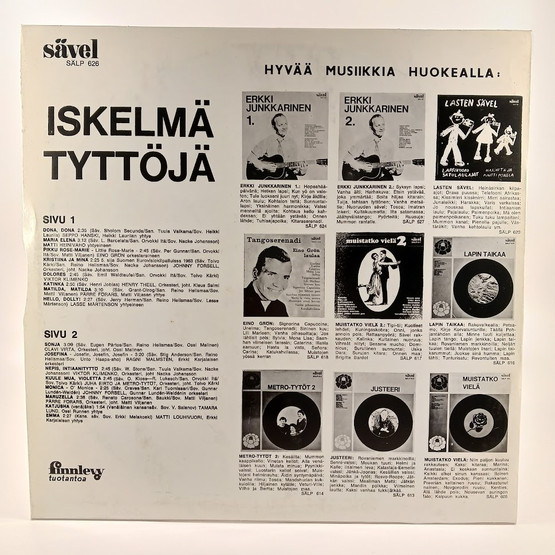 LP-levy, Iskelmätyttöjä