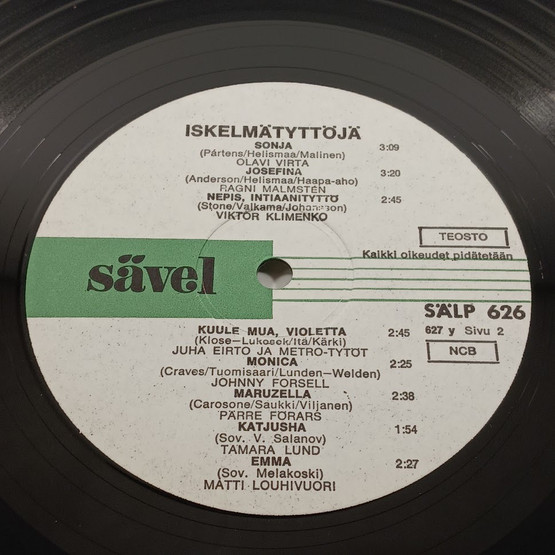 LP-levy, Iskelmätyttöjä