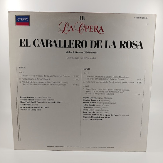 LP-levy, La Opera, El caballero de la rosa