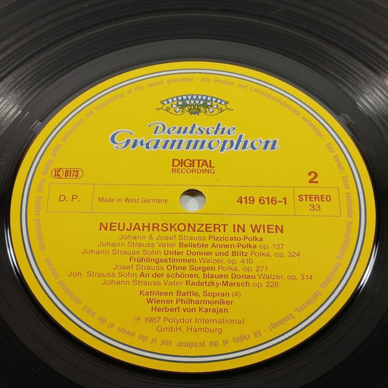 LP-levy, Neujahrskonzert in Wien, New year's concert 