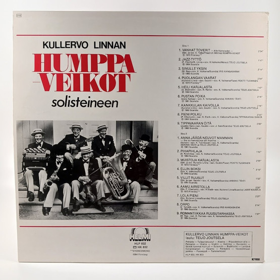 LP-levy, Kullervo Linnan Humppaveikot solisteineen