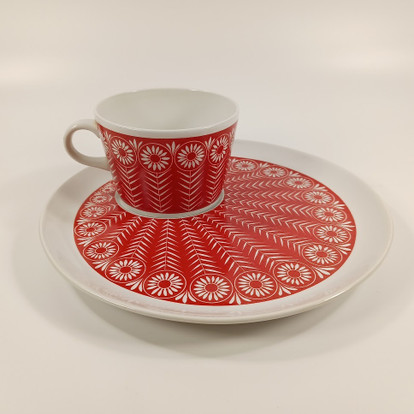 Riikinkukko aamiaissetti, Arabia, design Raija Uosikkinen