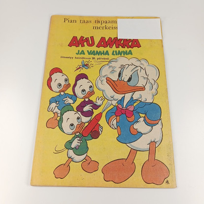 Sarjakuva, Aku Ankka, nro 7 A Heinäkuu 1957