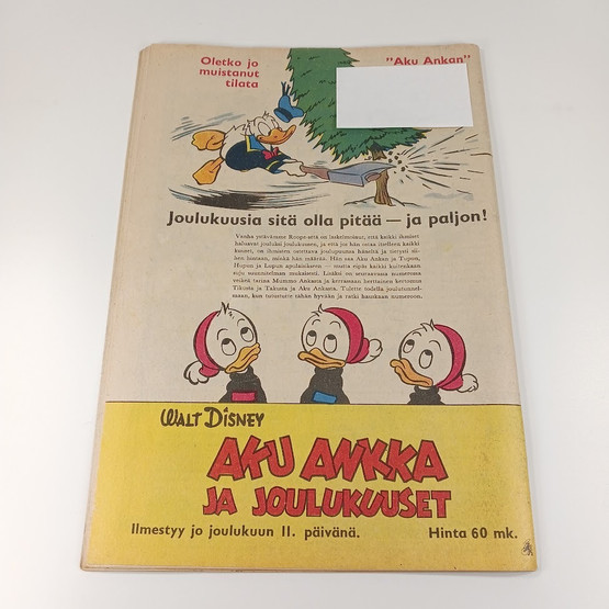 Sarjakuva, Aku Ankka, Iloista joulua!, nro 12 A Joulukuu 1957