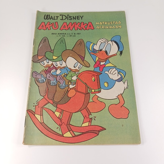 Sarjakuva, Aku Ankka matkustaa Afrikkaan, nro 11 B 1957