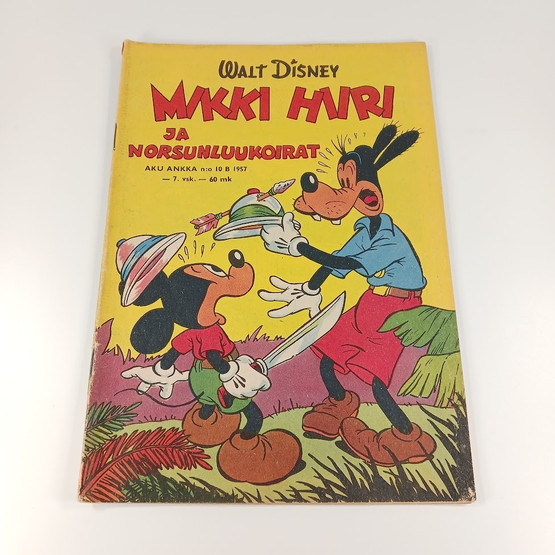 Sarjakuva, Mikki Hiiri ja norsunluukoirat, nro 10 B 1957