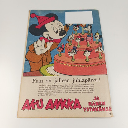 Sarjakuva, Aku Ankka, nro 9 A Syyskuu 1957