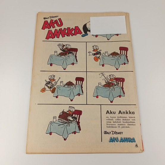 Sarjakuva, Aku Ankka, nro 7 Huhtikuu 1958