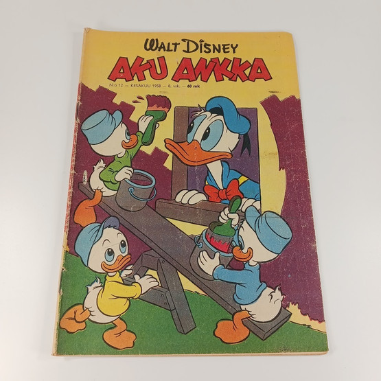 Sarjakuva, Aku Ankka, nro 12, Kesäkuu 1958
