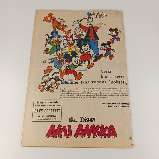 Sarjakuva, Aku Ankka Honolulussa, nro 9 B 1956