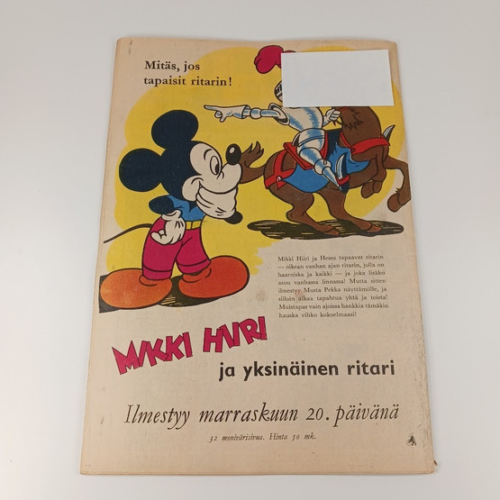 Sarjakuva, Aku Ankka, nro 11 A Marraskuu 1956