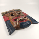 Seinäkoriste, naamio, puuta