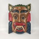 Seinäkoriste, naamio, puuta