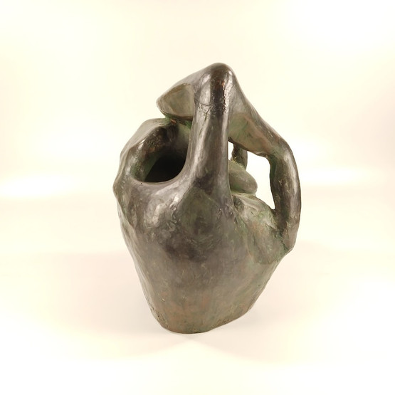 Veistos, sign. V. Leppänen -91