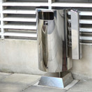 Tuhka- ja roska-astian yhdistelmä 60 l RST