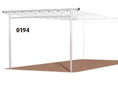 Pyykkiteline taloyhtiön pihaan