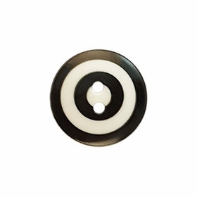 Prym: Iso värikäs nappi 34mm, musta - valkoinen 