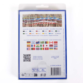 DMC: Kirjontalankalajitelma 24 x 4m, Flags