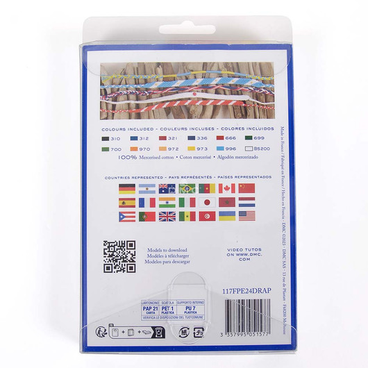 DMC: Kirjontalankalajitelma 24 x 4m, Flags