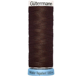 Gütermann: Water Repellent vedenpitävä ompelulanka 100m: Tummanruskea 694