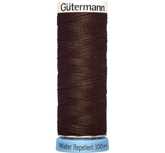 Gütermann: Water Repellent vedenpitävä ompelulanka 100m: Tummanruskea 694