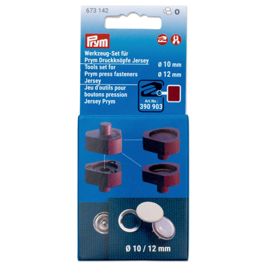 Prym: Kiinnitystyökalut 10mm ja 12mm jerseyneppareille