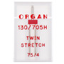 Ompelukoneneula: Organ twin stretch 75/4
