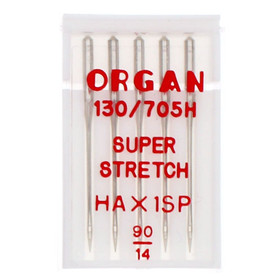 Ompelukoneneula: Organ Super stretch hax 90/14
