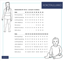 Jujuna, kaava: Hiiop! -jumpsuit 50-158cm