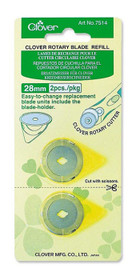 Clover: Vaihtoterä pyöröleikkurille 28mm 2kpl