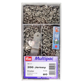Prym: Rengasneppari, jersey 10mm 200kpl, hopea