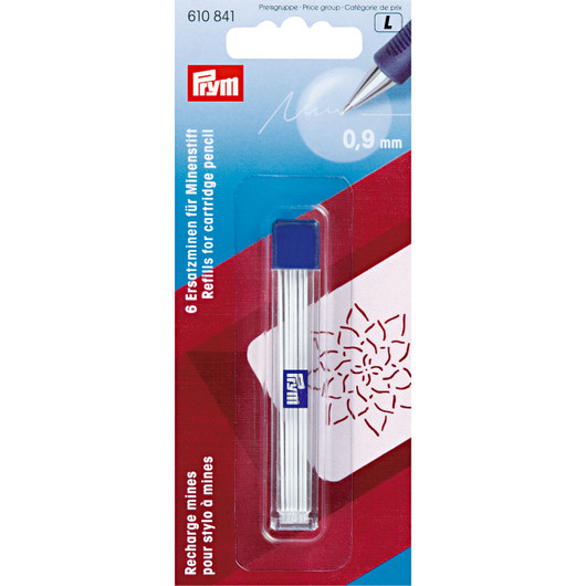 Prym: Liitutäytekynän 0,9mm täyte 6kpl