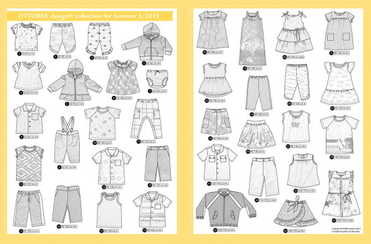 Ottobre design: Kids fashion 62-170cm, kesä 3/2019