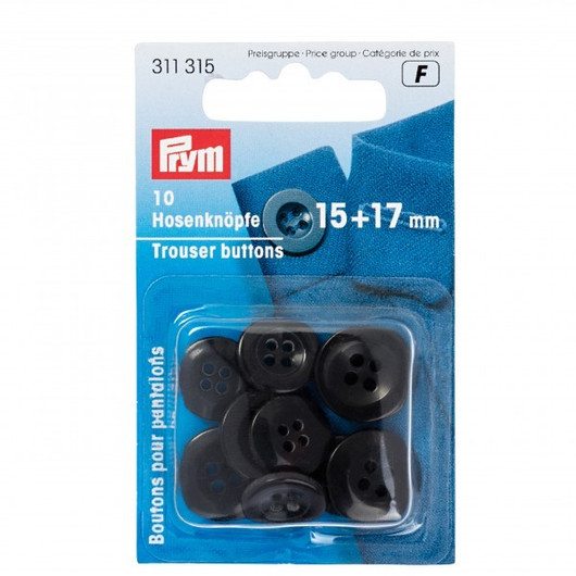 Prym: Housunnappi 15 ja 17mm, 10kpl