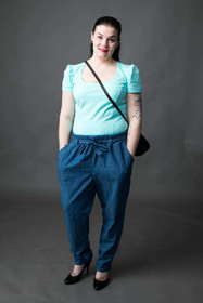 Jujuna, kaavapaketti: Paperbag housut 32-56