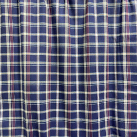 Flanelli: Ruudullinen, Jeans - viininpunainen - valkoinen