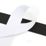 Kuminauha 30mm, musta/valkoinen