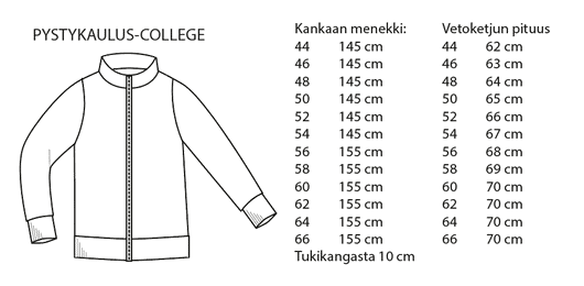 Jujuna, kaavapaketti: Weekend - miesten collegepaidat 44-66