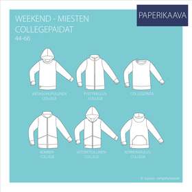 Jujuna, kaavapaketti: Weekend - miesten collegepaidat 44-66