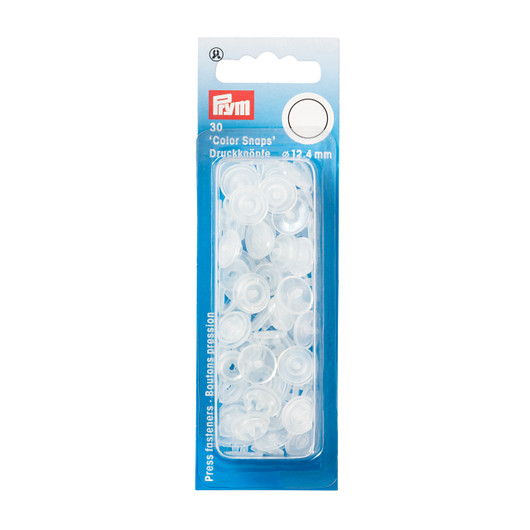 Prym Snaps neppari 12,4mm, läpinäkyvä